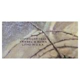 Vintage Religious Collection with Framed Artwork, Velvet Photo Album, and Antique Bibles