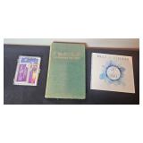 Vintage Religious Collection with Framed Artwork, Velvet Photo Album, and Antique Bibles