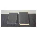 Vintage Religious Collection with Framed Artwork, Velvet Photo Album, and Antique Bibles