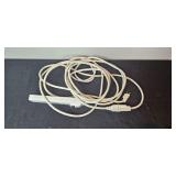 Collection of Laptop Accessories, Surge Protectors, Wires, and Vintage Briefcase