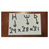 Antique Wooden Side Table with Lower Shelf 29x28x21 in