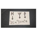 Wooden Bookshelf with Cabinet Storage 75x30x17 Inches