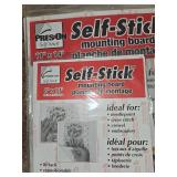 Collection of Art and Craft Supplies Including Canvas Panels, Mounting Boards, and Accessories