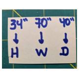 Sewing and Craft Table with 2-Drawer Storage, 70 in Wide *TABLE ONLY*