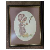 Framed Art Pair: Bessie Pease Gutmann Print 