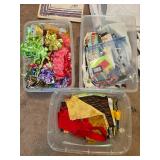 Bulk Lot of Craft Ribbon and Quilting Fabric Scraps