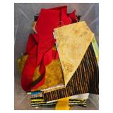 Bulk Lot of Craft Ribbon and Quilting Fabric Scraps