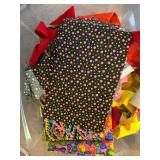 Bulk Lot of Craft Ribbon and Quilting Fabric Scraps