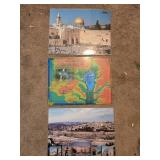Set of 3 Jerusalem and Holy Land Placemats