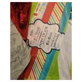 Assorted Gift Wrap Supplies with Tissue Paper, Wrapping Paper, and Storage Bin