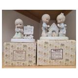Set of 4 Precious Moments Figurines with Original Boxes - Enesco Collectors Items