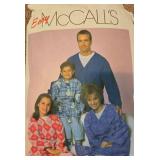 Lot of Fleece Sewing Patterns and Various Fabrics