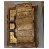 Antique Illustrated Parallel Bible with Ornate Cover