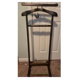 Wooden Valet Stand with Hanger and Accessory Bars 42" x 18"