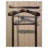 Wooden Valet Stand with Hanger and Accessory Bars 42" x 18"