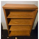 Wooden Bookcase with 3 Shelves, 48in x 33in x 11in