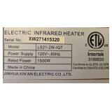 Life Corp Electric Infrared Heater LS21-2W-IQT 1500W with Wood Trim