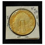 Vintage Geronimo Chiricahua Chief American Indian Gold Plated Bronze Token Vintage Geronimo Chiricahua Chief American Indian Gold Plated Bronze Token