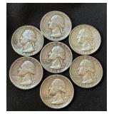 90% Silver Quarter Lot - 1951-D, 1952-D (x2), 1958-D, 1959-D, and 1963-D (x2) 90% Silver Quarter Lot - 1951-D, 1952-D (x2), 1958-D, 1959-D, and 1963-D (x2)