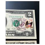 1934-D $10 Federal Reserve Note (Minneapolis) & Two 1976 $2 Federal Reserve Notes (Minneapolis) 1934-D $10 Federal Reserve Note (Minneapolis) & Two 1976 $2 Federal Reserve Notes (Minneapolis)