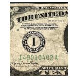 1934-D $10 Federal Reserve Note (Minneapolis) & Two 1976 $2 Federal Reserve Notes (Minneapolis) 1934-D $10 Federal Reserve Note (Minneapolis) & Two 1976 $2 Federal Reserve Notes (Minneapolis)