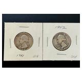 90% Silver - 1941 and 1942 U.S. Quarter Lot 90% Silver - 1941 and 1942 U.S. Quarter Lot