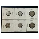 Mercury Dimes and Buffalo Nickels - 1924, 1936, 1937, 1941 Dimes & 1936-S and 1937 Nickels Mercury Dimes and Buffalo Nickels - 1924, 1936, 1937, 1941 Dimes & 1936-S and 1937 Nickels