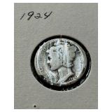 Mercury Dimes and Buffalo Nickels - 1924, 1936, 1937, 1941 Dimes & 1936-S and 1937 Nickels Mercury Dimes and Buffalo Nickels - 1924, 1936, 1937, 1941 Dimes & 1936-S and 1937 Nickels