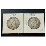 1953 and 1963 Franklin Half Dollars 1953 and 1963 Franklin Half Dollars