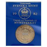 1982 Swedish 6-Coin Uncirculated Coin Set & World 1982 Swedish 6-Coin Uncirculated Coin Set & World