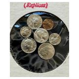 1982 Swedish 6-Coin Uncirculated Coin Set & World 1982 Swedish 6-Coin Uncirculated Coin Set & World