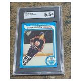 Wayne Gretzky Rookie 1979-80 Topps #18 SGC Graded 5.5 - Edmonton Oilers Vintage Hockey Card Wayne Gretzky Rookie 1979-80 Topps #18 SGC Graded 5.5 - Edmonton Oilers Vintage Hockey Card