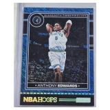 Anthony Edwards 2024-25 Panini Hoops Blue Shimmer SP #181 and Numbered 30/299 - Minnesota Timberwolves Basketball Card Anthony Edwards 2024-25 Panini Hoops Blue Shimmer SP #181 and Numbered 30/299 - Minnesota Timberwolves Basketball Card