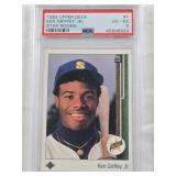 Ken Griffey Jr. Rookie 1989 Upper Deck Star Rookie #1 PSA Graded 4 - Seattle Mariners Baseball Card Ken Griffey Jr. Rookie 1989 Upper Deck Star Rookie #1 PSA Graded 4 - Seattle Mariners Baseball Card
