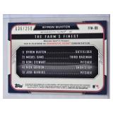 Byron Buxton Rookie 2015 Bowman Chrome Purple Shimmer Mini and Numbered 36/250 - Minnesota Twins Baseball Card Byron Buxton Rookie 2015 Bowman Chrome Purple Shimmer Mini and Numbered 36/250 - Minnesota Twins Baseball Card