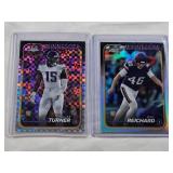 Lot of 2 Topps Chrome 2024 Rookie Refractors Featuring Dallas Turner #221 and Will Reichard #277 - Minnesota Vikings Football Cards Lot of 2 Topps Chrome 2024 Rookie Refractors Featuring Dallas Turner #221 and Will Reichard #277 - Minnesota Vikings Football Cards