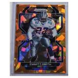 Emmitt Smith 2021 Panini Prizm Orange Cracked Ice #248 - Dallas Cowboys Football Card Emmitt Smith 2021 Panini Prizm Orange Cracked Ice #248 - Dallas Cowboys Football Card