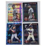 Lot of 11 Minnesota Twins Baseball Cards Featuring Kirby Puckett, Austin Martin, Carlos Correa, and Byron Buxton Lot of 11 Minnesota Twins Baseball Cards Featuring Kirby Puckett, Austin Martin, Carlos Correa, and Byron Buxton