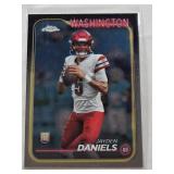 Jayden Daniels Rookie 2024 Topps Chrome #201 - Washington Football Card Jayden Daniels Rookie 2024 Topps Chrome #201 - Washington Football Card