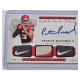 REPRINT Patrick Mahomes II Rookie 2017 Panini National Treasures One of One Auto #RST-PM - Kansas City Chiefs Football Card REPRINT REPRINT Patrick Mahomes II Rookie 2017 Panini National Treasures One of One Auto #RST-PM - Kansas City Chiefs Football Card REPRINT