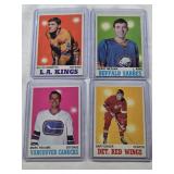Lot of 4 Vintage 1970-71 O-Pee-Chee Hockey Cards Featuring Gerry Meehan, Gary Unger, Gilles Marotte, and Marc Reaume Lot of 4 Vintage 1970-71 O-Pee-Chee Hockey Cards Featuring Gerry Meehan, Gary Unger, Gilles Marotte, and Marc Reaume