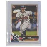 Ronald Acuna Rookie 2018 Bowman #BP1 - Atlanta Braves Baseball Card Ronald Acuna Rookie 2018 Bowman #BP1 - Atlanta Braves Baseball Card