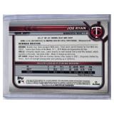 Joe Ryan Rookie 2022 Bowman Chrome Sapphire #8 - Minnesota Twins Baseball Card Joe Ryan Rookie 2022 Bowman Chrome Sapphire #8 - Minnesota Twins Baseball Card