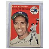 Phil Rizzuto 1954 Topps #17 - New York Yankees Vintage Baseball Card Phil Rizzuto 1954 Topps #17 - New York Yankees Vintage Baseball Card