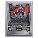 Deion Sanders 2023 Panini Prizm Green Wave Refractor #15 - Atlanta Falcons Football Card Deion Sanders 2023 Panini Prizm Green Wave Refractor #15 - Atlanta Falcons Football Card