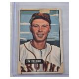 Jim Delsing 1951 Bowman #279 - St. Louis Browns Vintage Baseball Card Jim Delsing 1951 Bowman #279 - St. Louis Browns Vintage Baseball Card