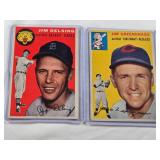 Lot of 2 Vintage 1954 Topps Baseball Cards Featuring Jim Delsing #111 and Jim Greengrass #22 Lot of 2 Vintage 1954 Topps Baseball Cards Featuring Jim Delsing #111 and Jim Greengrass #22