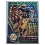 Tom Brady 2021 Panini Prizm Draft Picks Green Wave Refractor #6 - Michigan Wolverines Football Card Tom Brady 2021 Panini Prizm Draft Picks Green Wave Refractor #6 - Michigan Wolverines Football Card