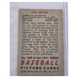 Ken Wood 1951 Bowman #209 - St. Louis Browns Vintage Baseball Card Ken Wood 1951 Bowman #209 - St. Louis Browns Vintage Baseball Card