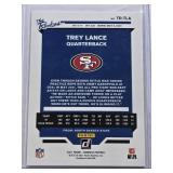 Trey Lance Rookie Foil 2021 Panini Donruss The Rookies #TR-TLA - San Francisco 49ers Football Card Trey Lance Rookie Foil 2021 Panini Donruss The Rookies #TR-TLA - San Francisco 49ers Football Card